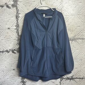 Blue fleece Zip-Up Jacket